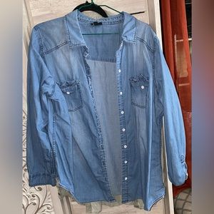 Torrid denim button up